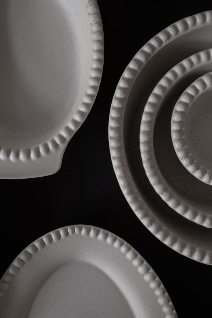 Daria πιάτο σερβιρίσματος 35 cm stengods - Λευκό του βαμβακιού - PotteryJo