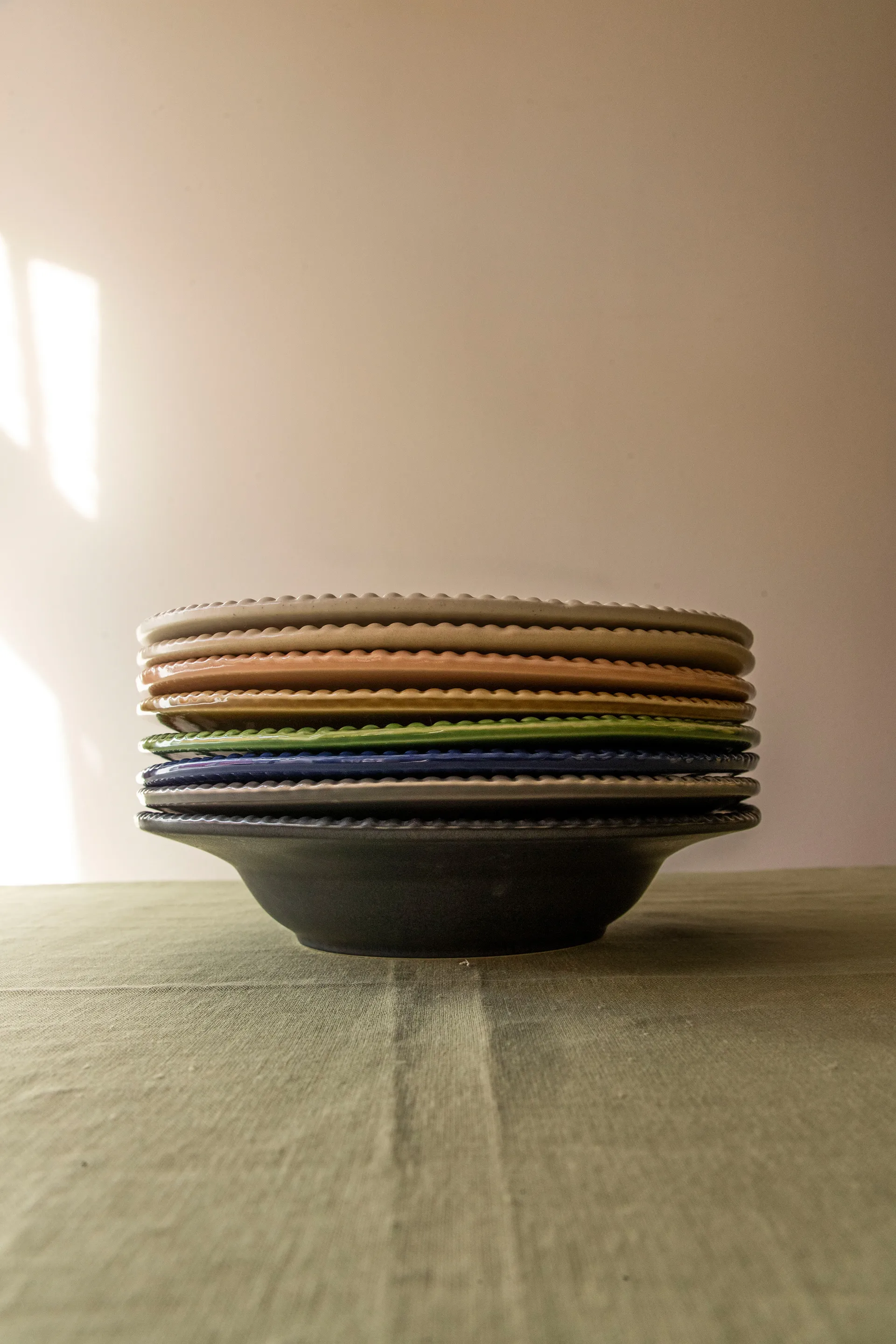 Daria πιάτο ζυμαρικών Ø35 cm, Άμμος PotteryJo