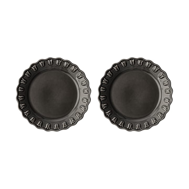Tulipa μικρό πιάτο Ø20 cm συσκευασία με 2 τεμ. - Almost black - PotteryJo