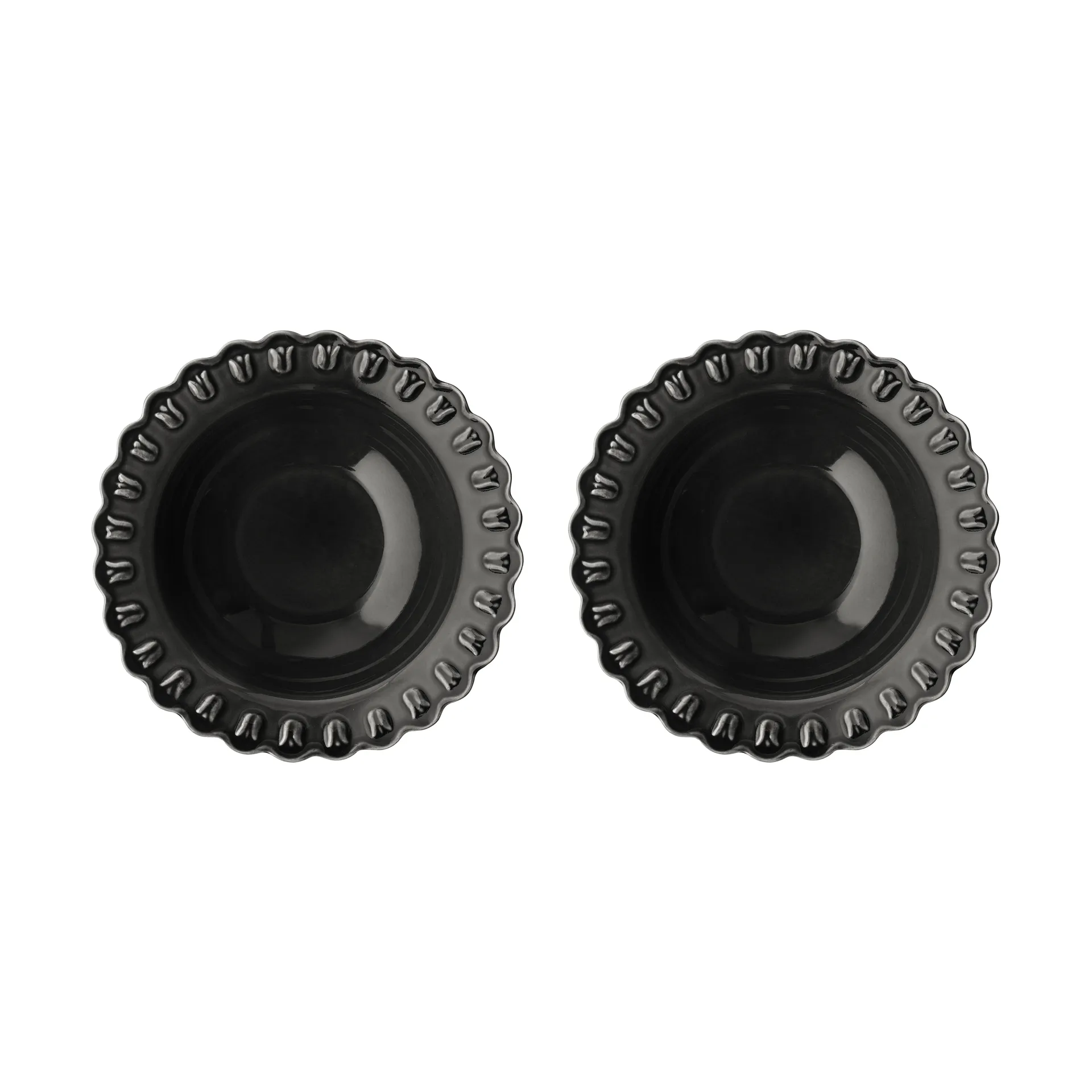 Tulipa βαθύ πιάτο Ø23 εκ. συσκευασία με 2 τεμ., Almost black PotteryJo