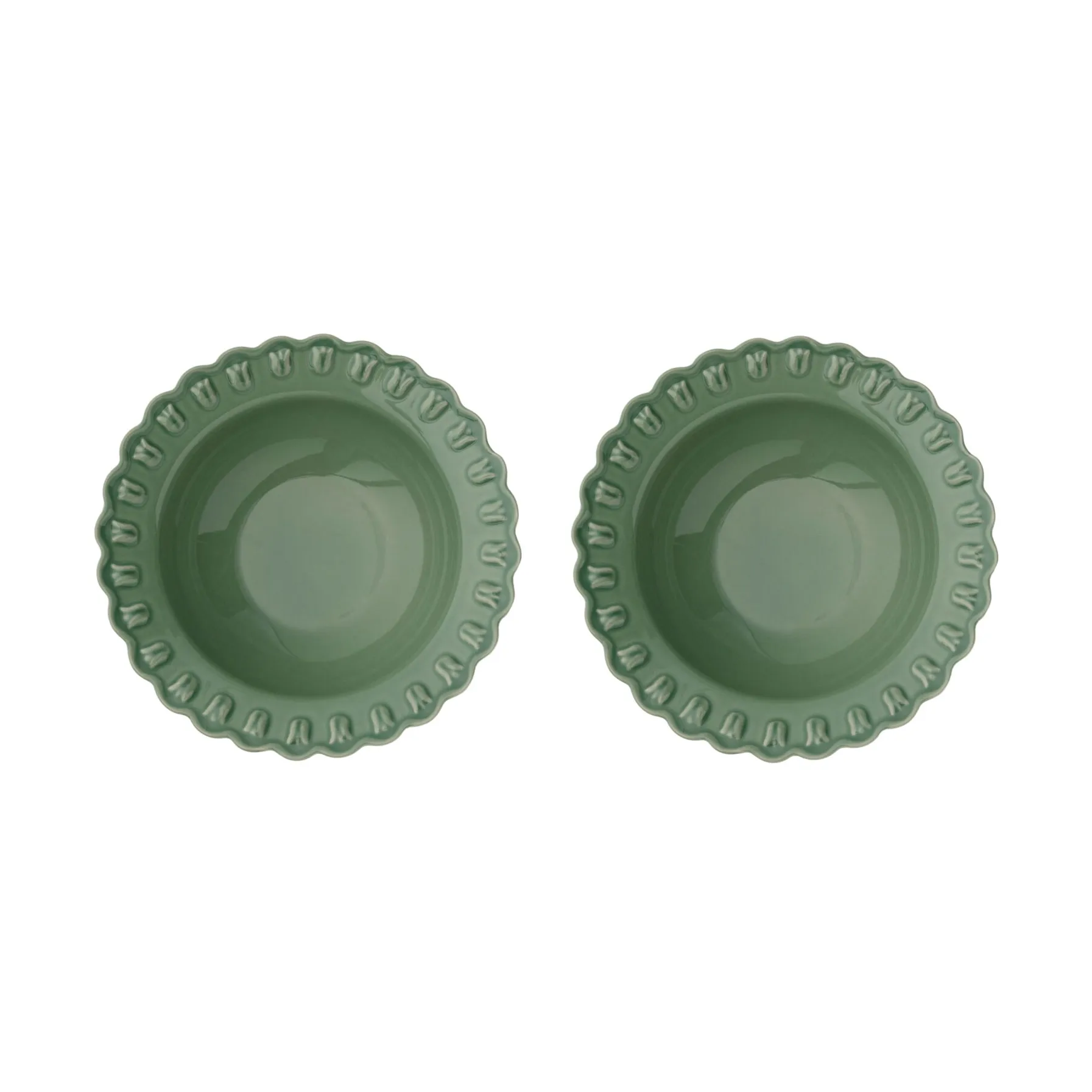 Tulipa βαθύ πιάτο Ø23 εκ. συσκευασία με 2 τεμ., Verona green PotteryJo