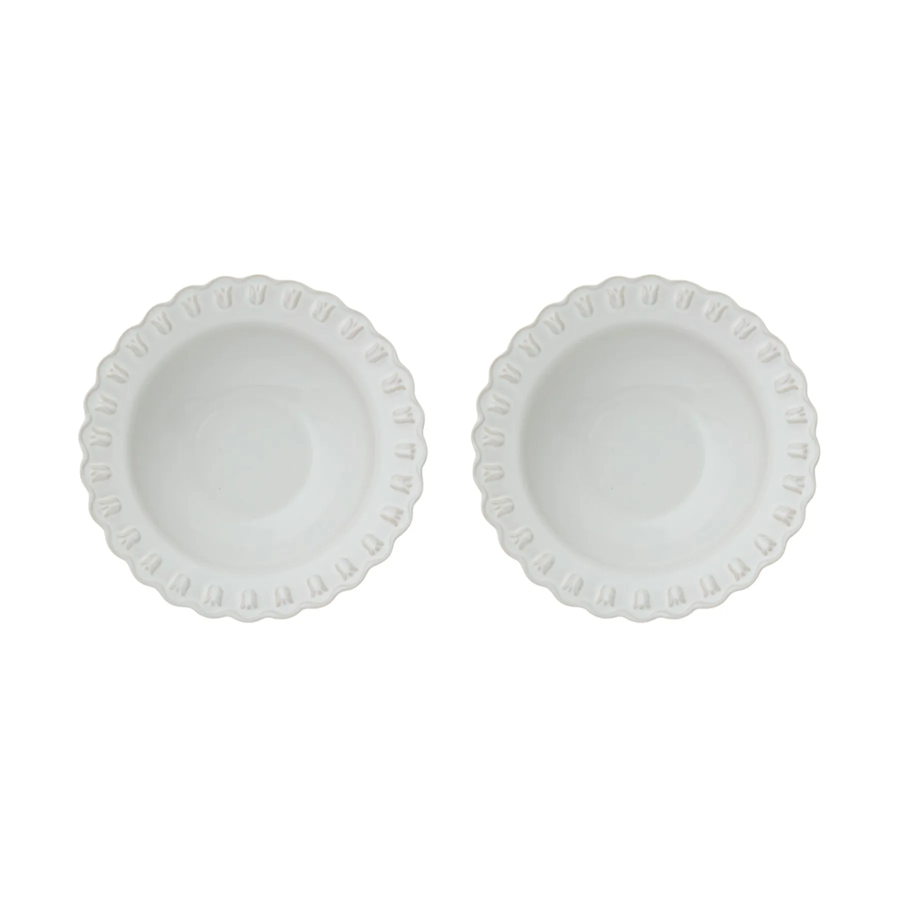 Tulipa βαθύ πιάτο Ø23 εκ. συσκευασία με 2 τεμ., White PotteryJo