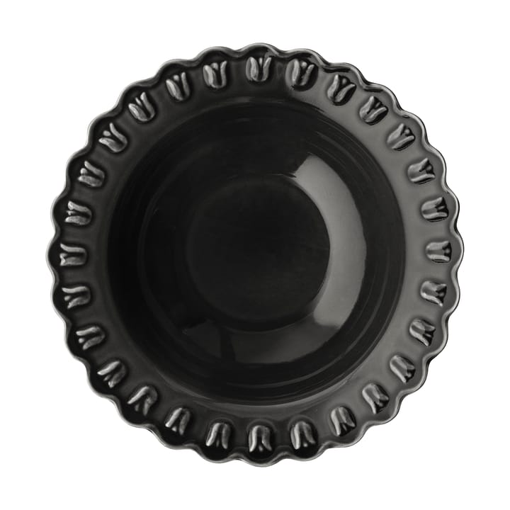 Tulipa βαθύ πιάτο small Ø17 εκ. 2-pack, Almost black PotteryJo