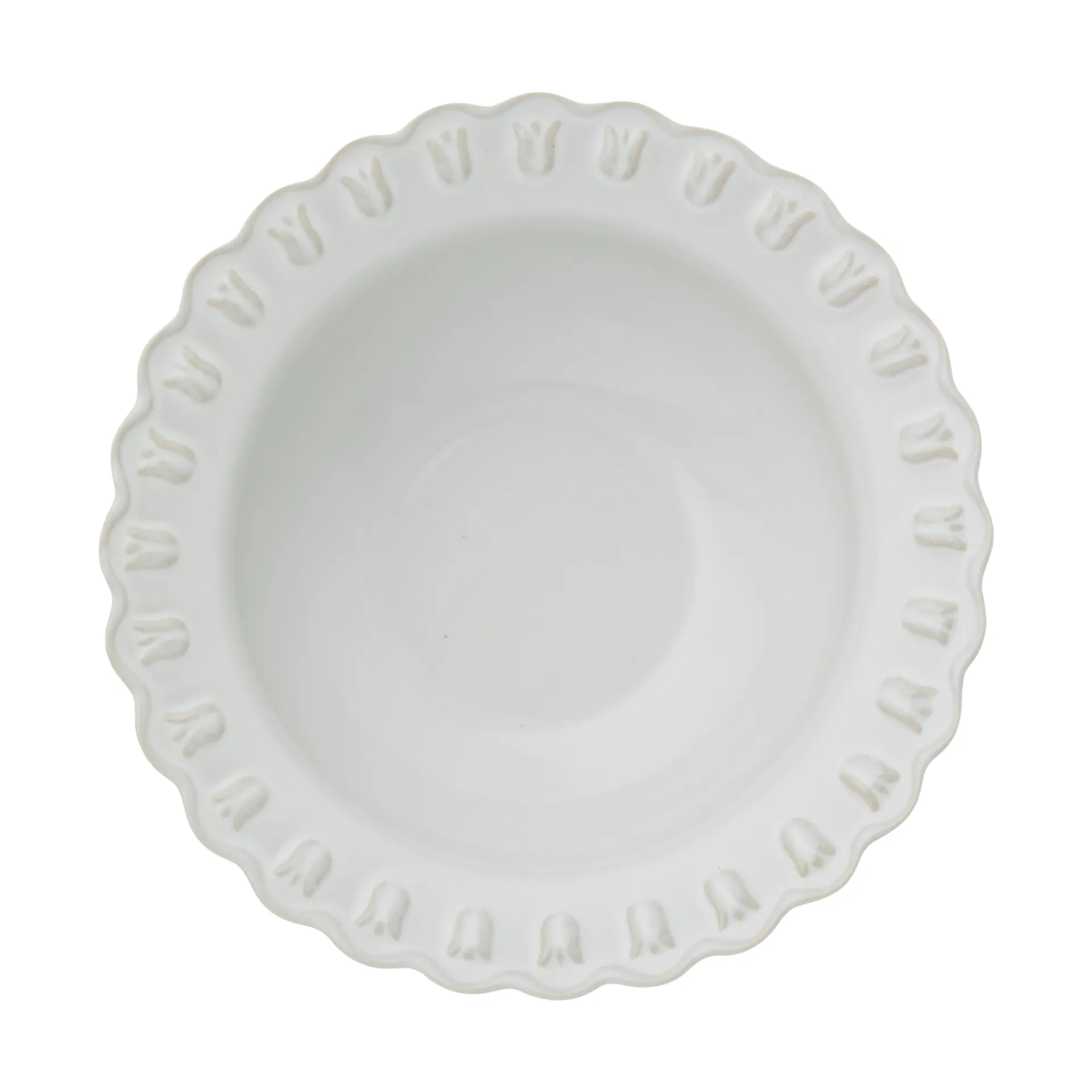 Tulipa βαθύ πιάτο small Ø17 εκ. 2-pack, White PotteryJo