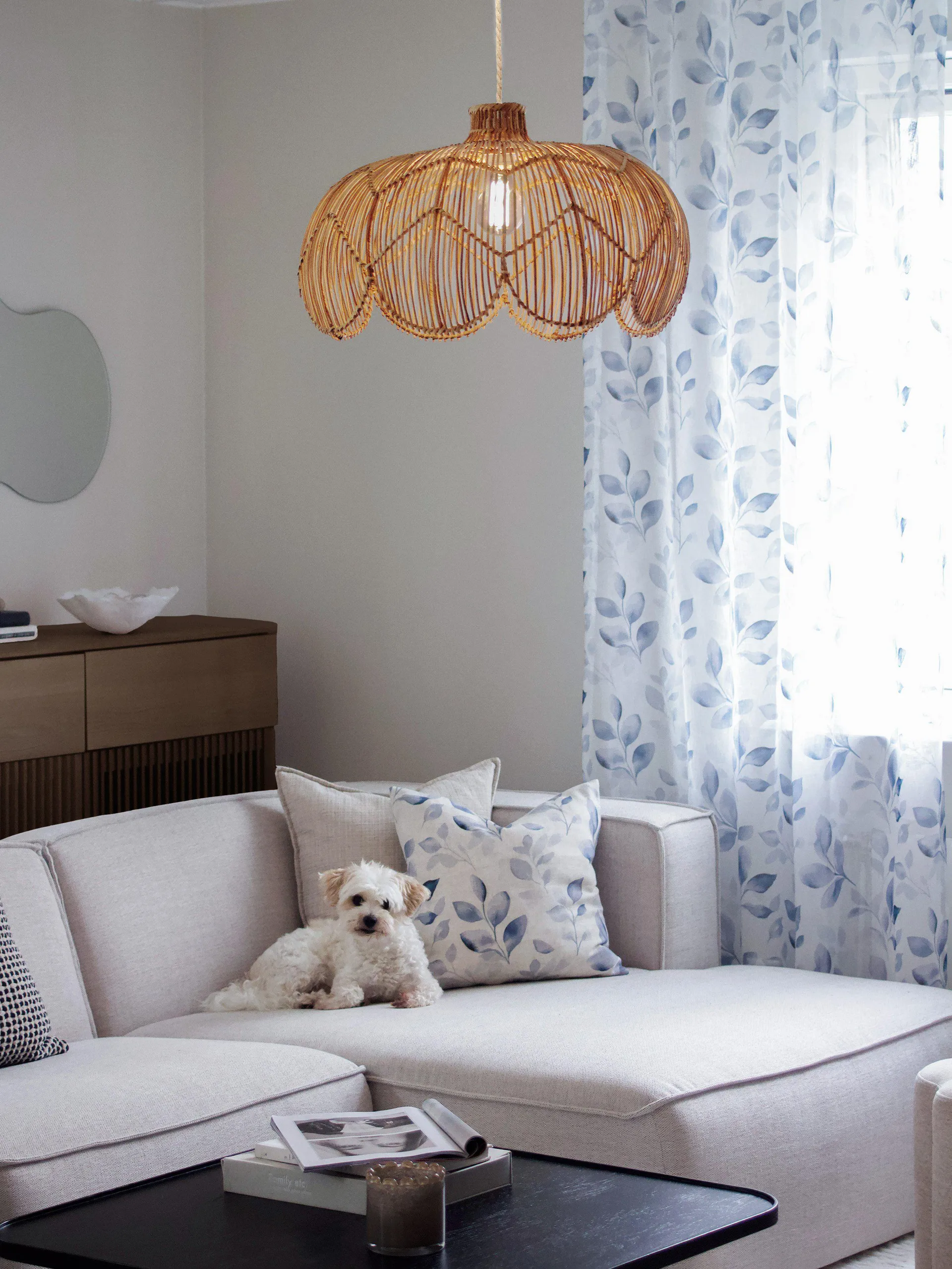 Belle κρεμαστό φωτιστικό, Φυσικό, Ø53x32 εκ. PR Home