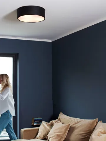 Colmar πλαφονιέρα - Μαύρο, Ø41x13 εκ. - PR Home