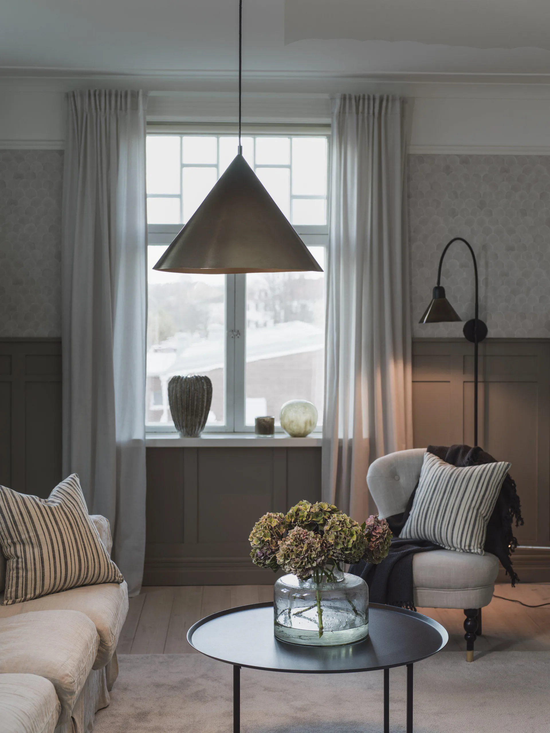 Hyde φωτιστικό τοίχου 120 cm, Καφέ PR Home