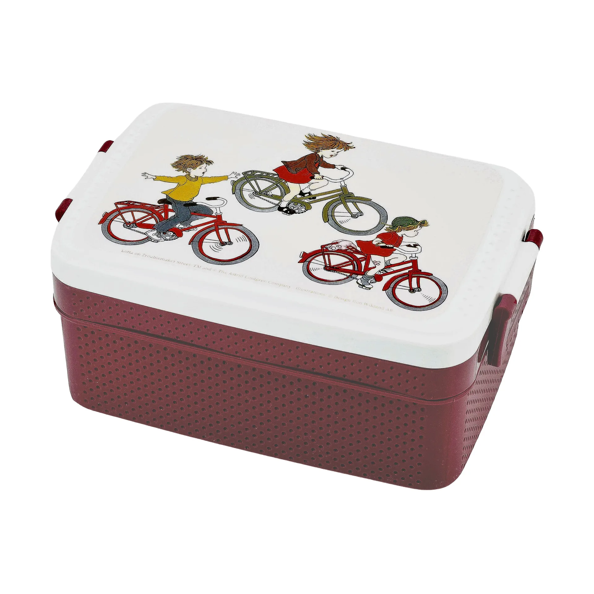 Κουτί για κολατσιό Lotta på Bråkmakargatan 8x18.5 cm, Καφέ-λευκό Rätt Start