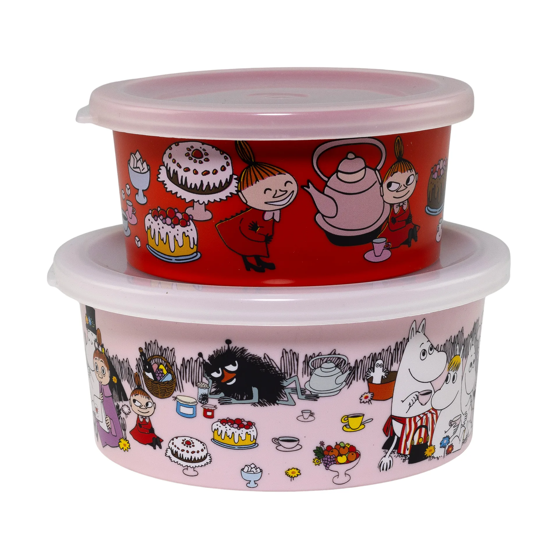 Κουτί σνακ Moomin Picnic Lilla My 2-pack, Multi Rätt Start