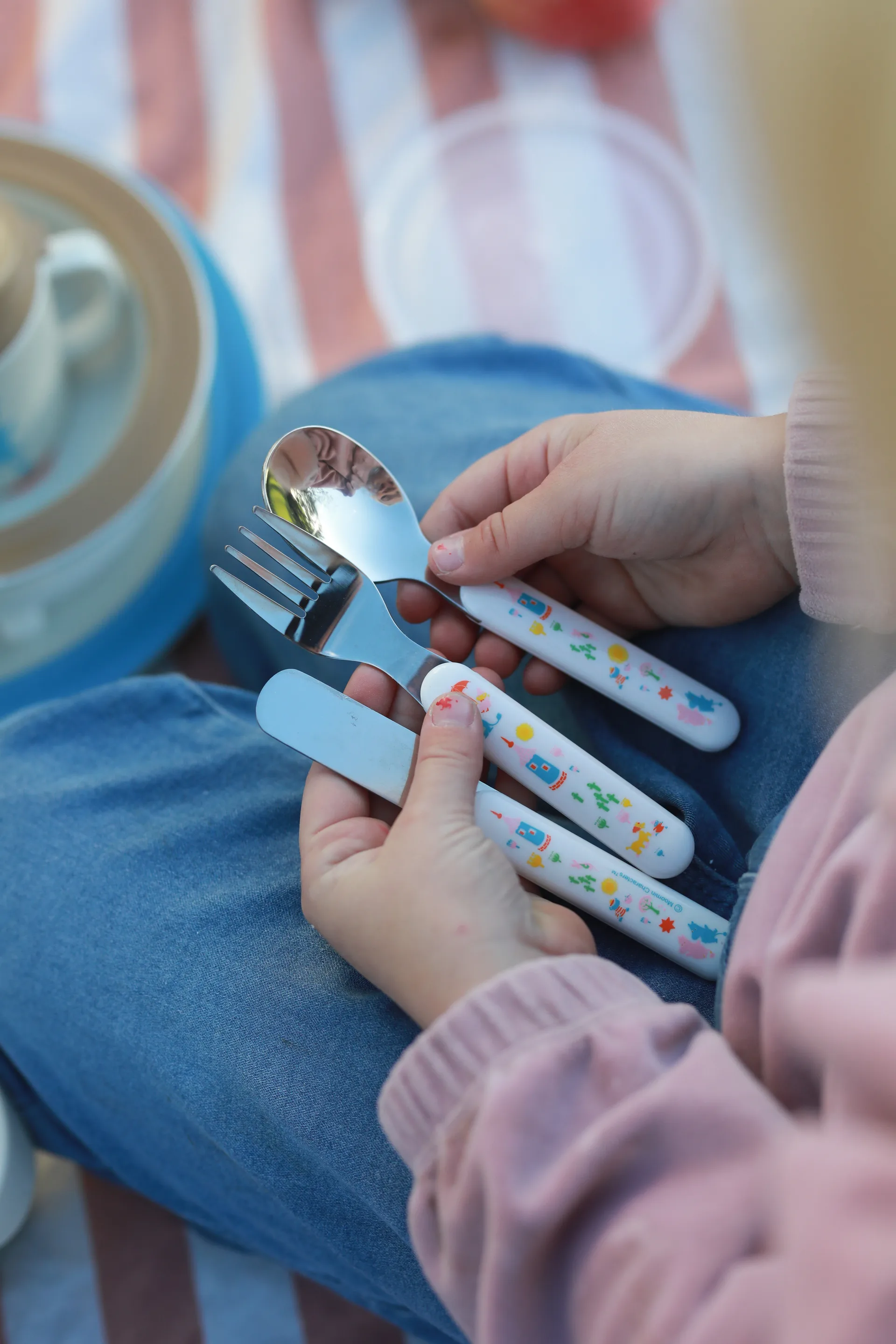 Mumin 80 μαχαιροπίρουνα σετ 3 τεμαχίων, Άσπρο Rätt Start