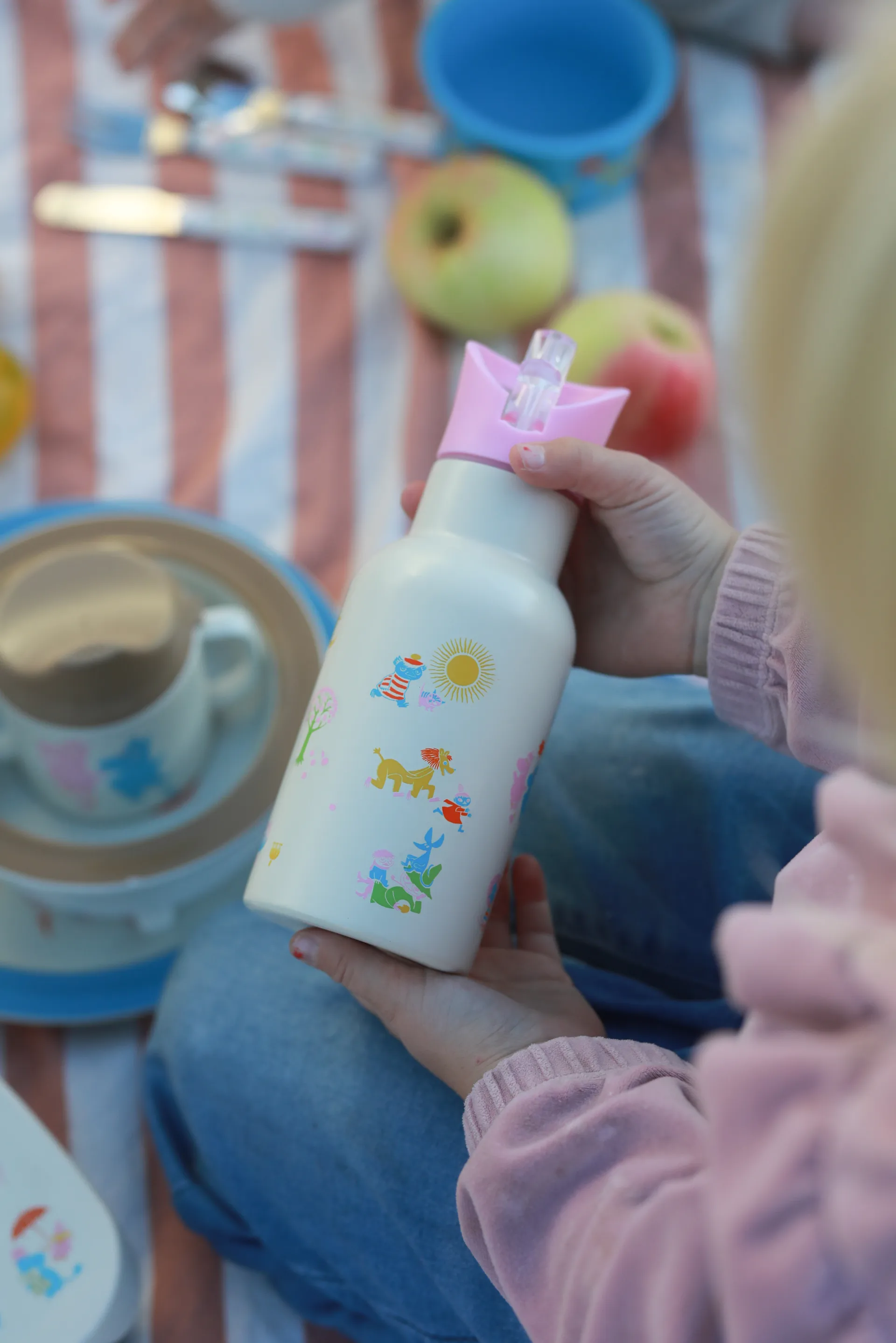 Mumin 80 μπουκάλι νερού 34 cl, Μπεζ-ροζ Rätt Start