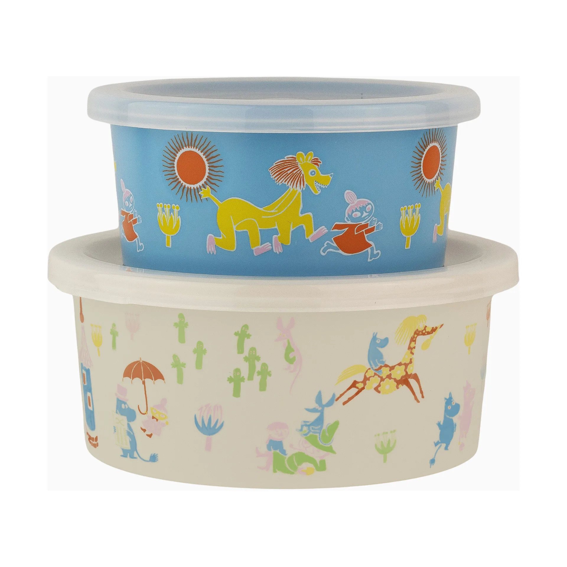 Mumin 80 snackbox 2 κομμάτια, Μπεζ-μπλε Rätt Start