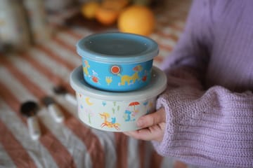 Mumin 80 snackbox 2 κομμάτια - Μπεζ-μπλε - Rätt Start