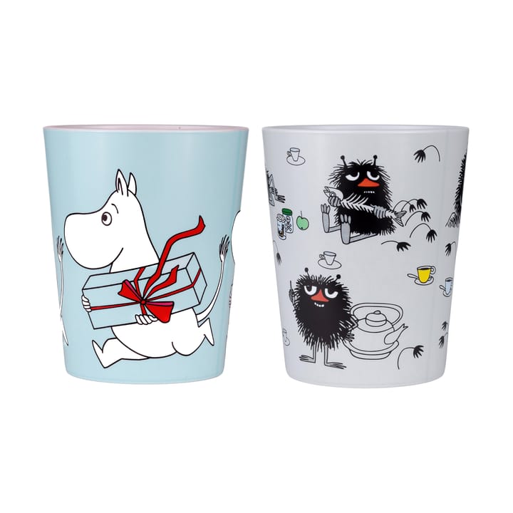 Mumin Picknick ποτήρια-κύπελλα 20 cl σετ 2 τεμαχίων - Μπλε-γκρι - Rätt Start