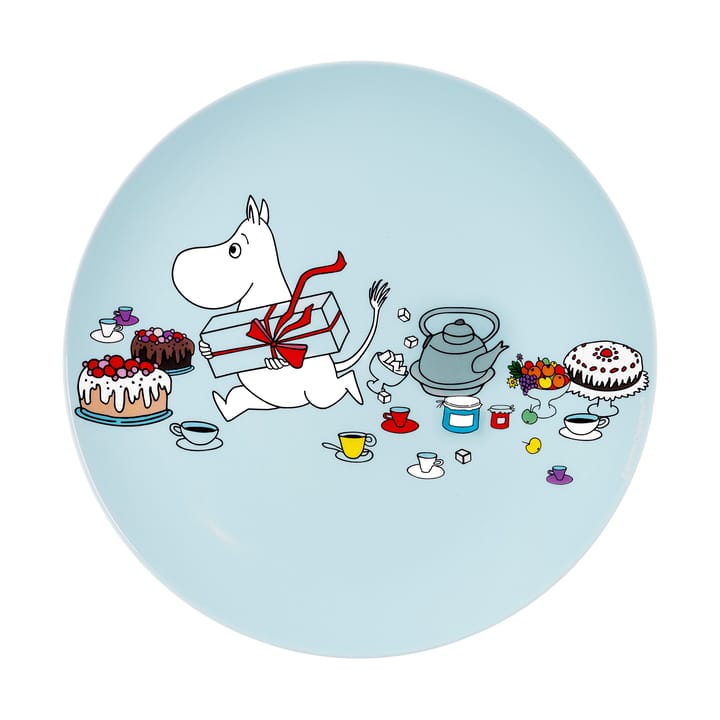 Mumin Picknick flat πιάτο Ø19,5 cm - Γαλάζιο - Rätt Start