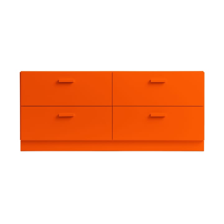 Relief γραφείο χαμηλό με βάση 123x46,6 cm πορτοκαλί - undefined - Relief