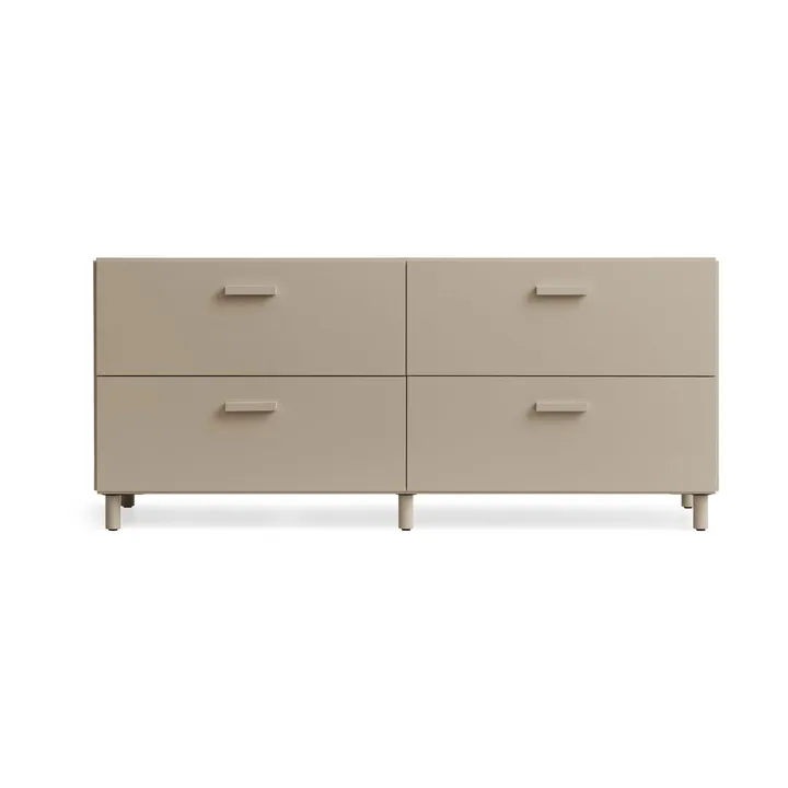 Relief γραφείο χαμηλό με πόδια 123x46,6 εκ. μπεζ - Relief