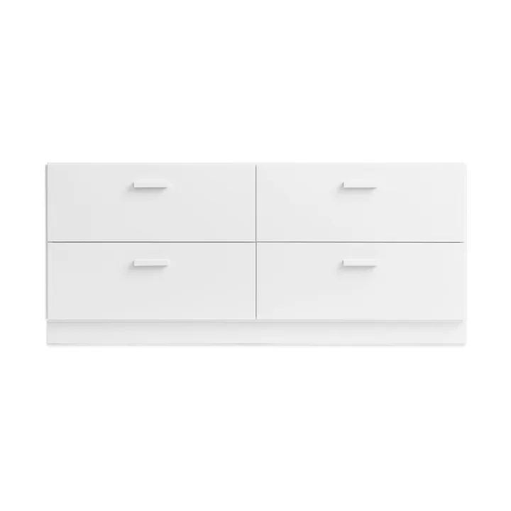 Relief γραφείο χαμηλό με βάση 123x46,6 εκ. λευκό - Relief