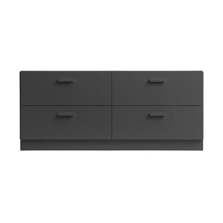 Relief γραφείο χαμηλό με βάση 123x46,6 εκ. γκρι - Relief