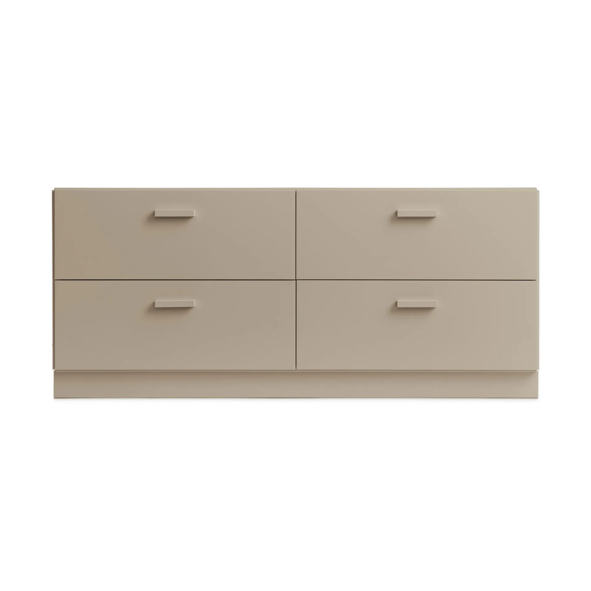 Relief γραφείο χαμηλό με βάση 123x46,6 εκ. μπεζ,  Relief