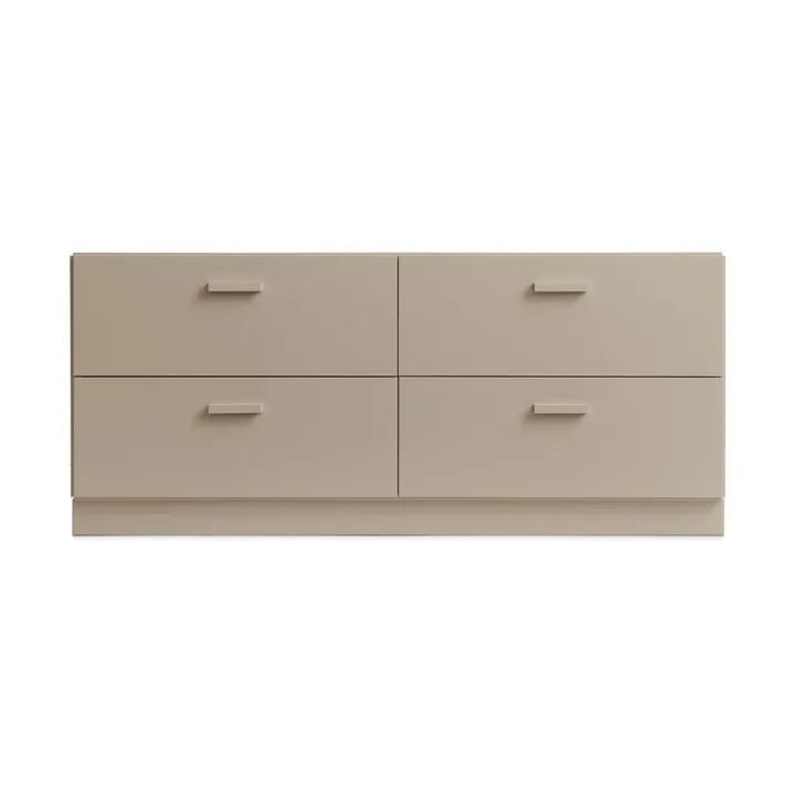 Relief γραφείο χαμηλό με βάση 123x46,6 εκ. μπεζ - Relief