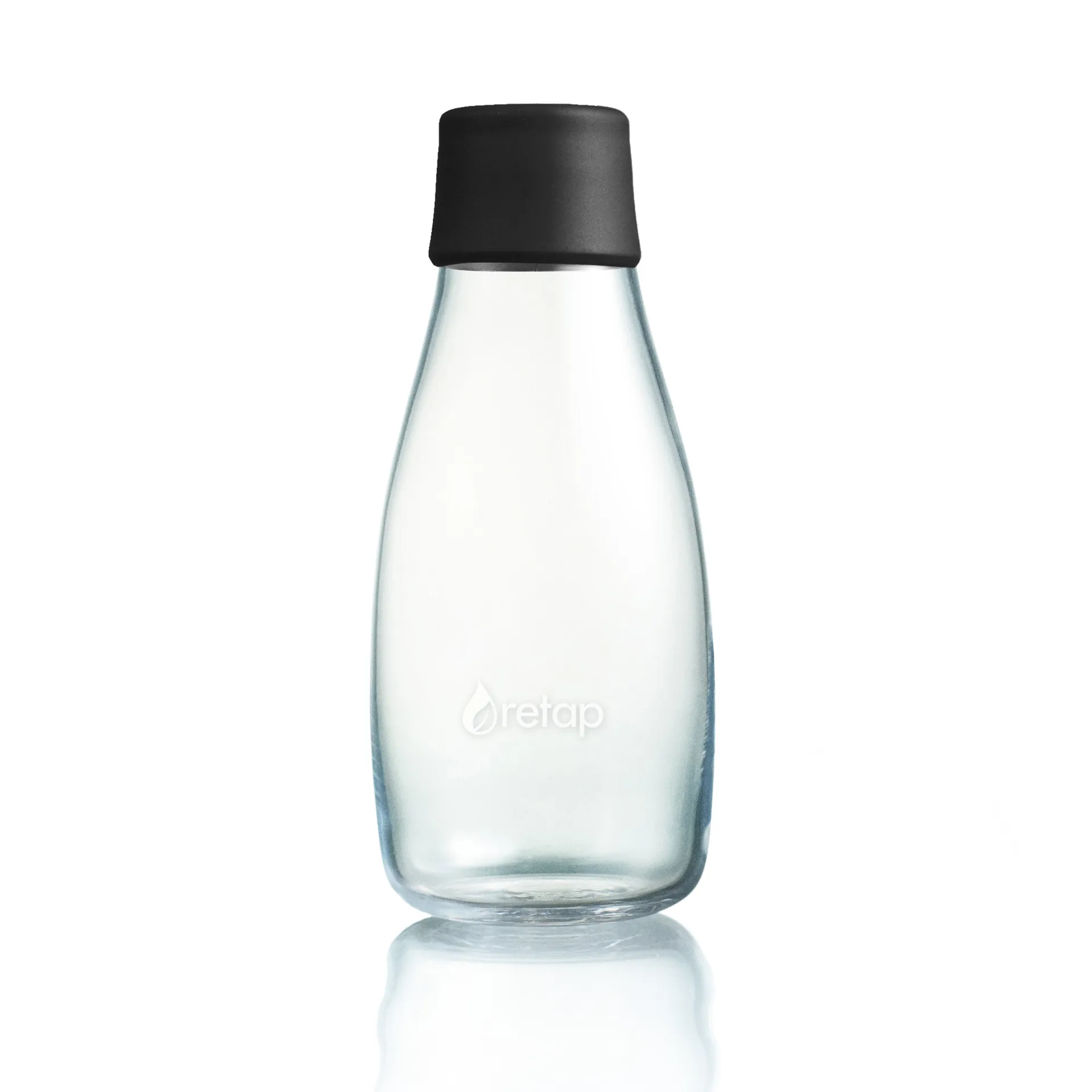Retap γυάλινο μπουκάλι 0.3 l, μαύρο Retap