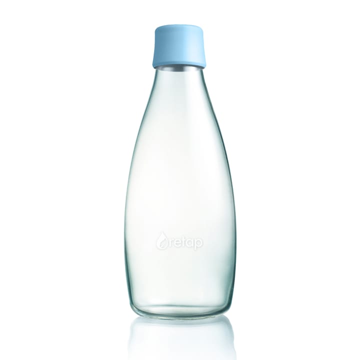 Retap γυάλινο μπουκάλι 0.8 l - μωρουδίστικο μπλε - Retap
