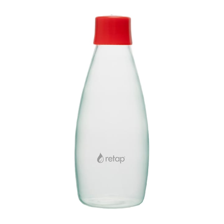 Γυάλινο μπουκάλι με βιδωτό πώμα, Retap Go, 800 ml - Κόκκινο - Retap