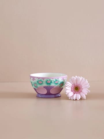 Rice κεραμικό μπολ με ανάγλυφα λουλούδια Ø 12 cm
 - Lavender - RICE