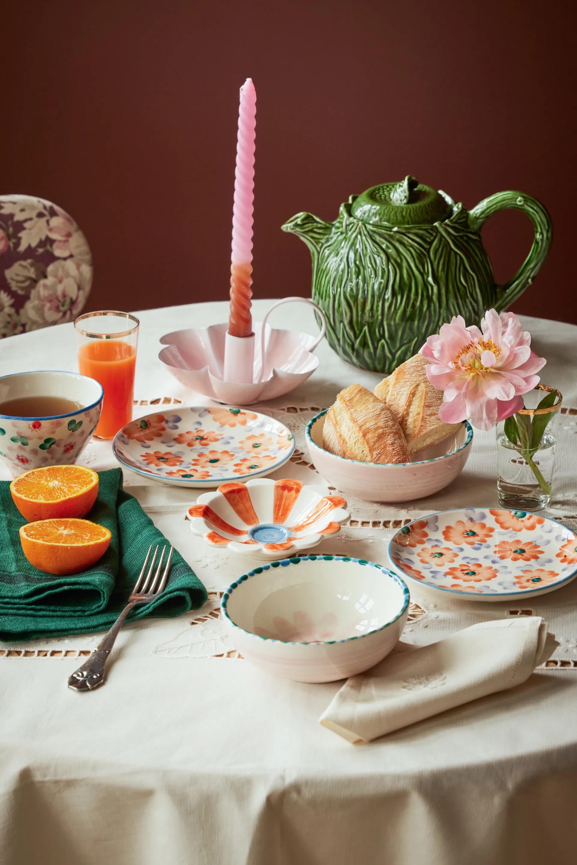 Rice κεραμική τσαγιέρα 1,6 L., Embossed kale design RICE