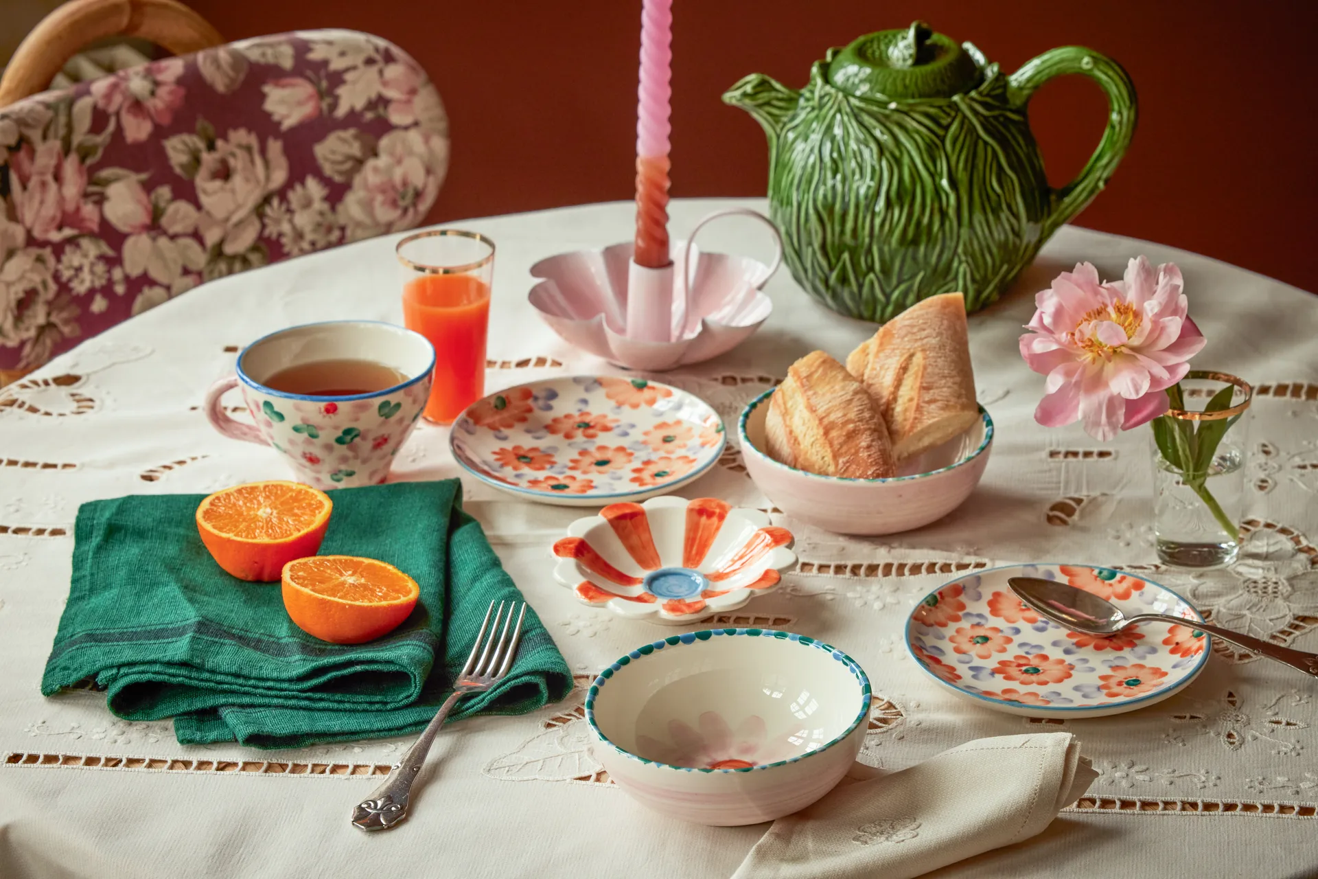 Rice κεραμική τσαγιέρα 1,6 L., Embossed kale design RICE