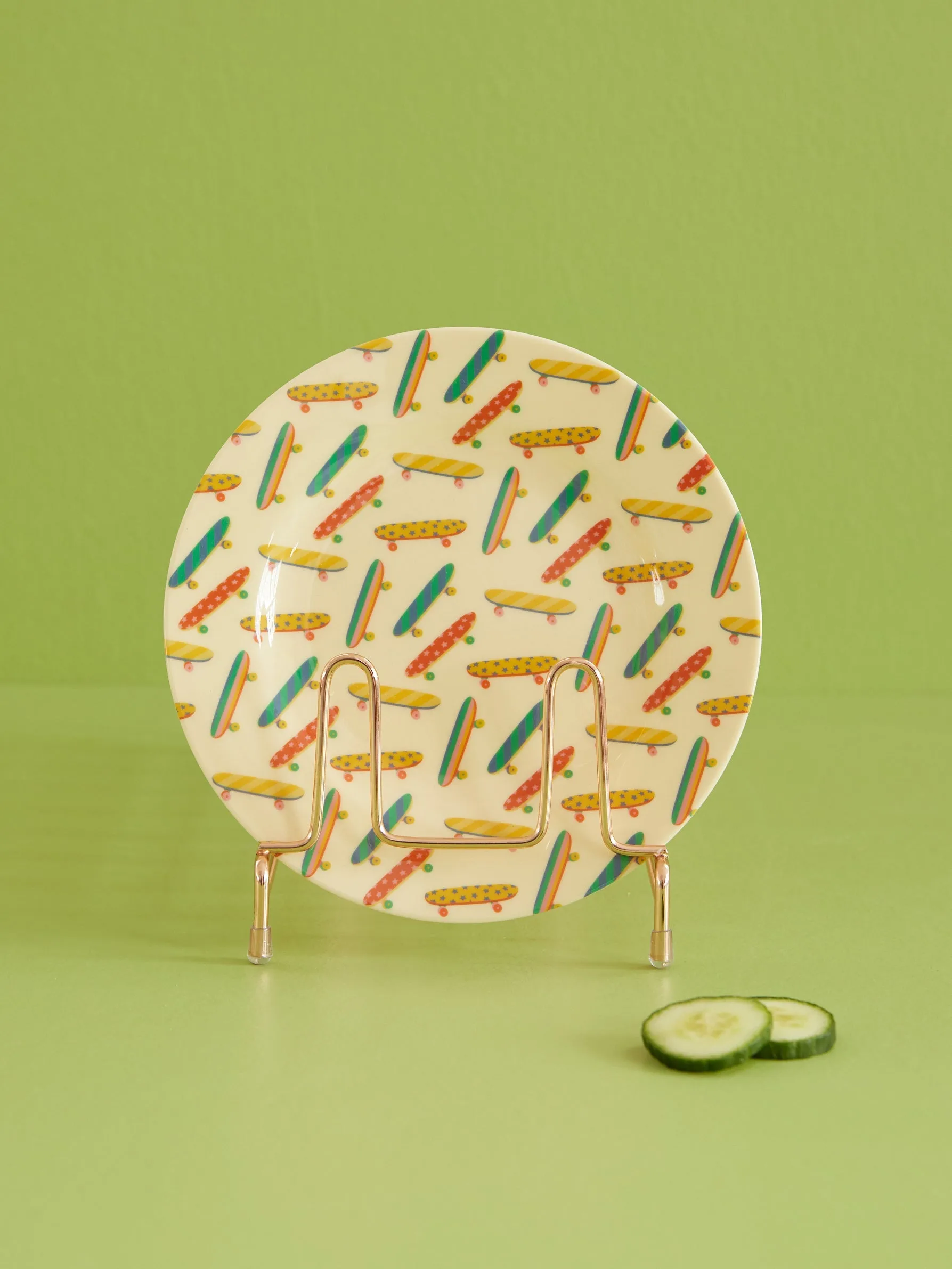 Πιάτο από μελαμίνη Rice Ø20 cm, Skateboard RICE