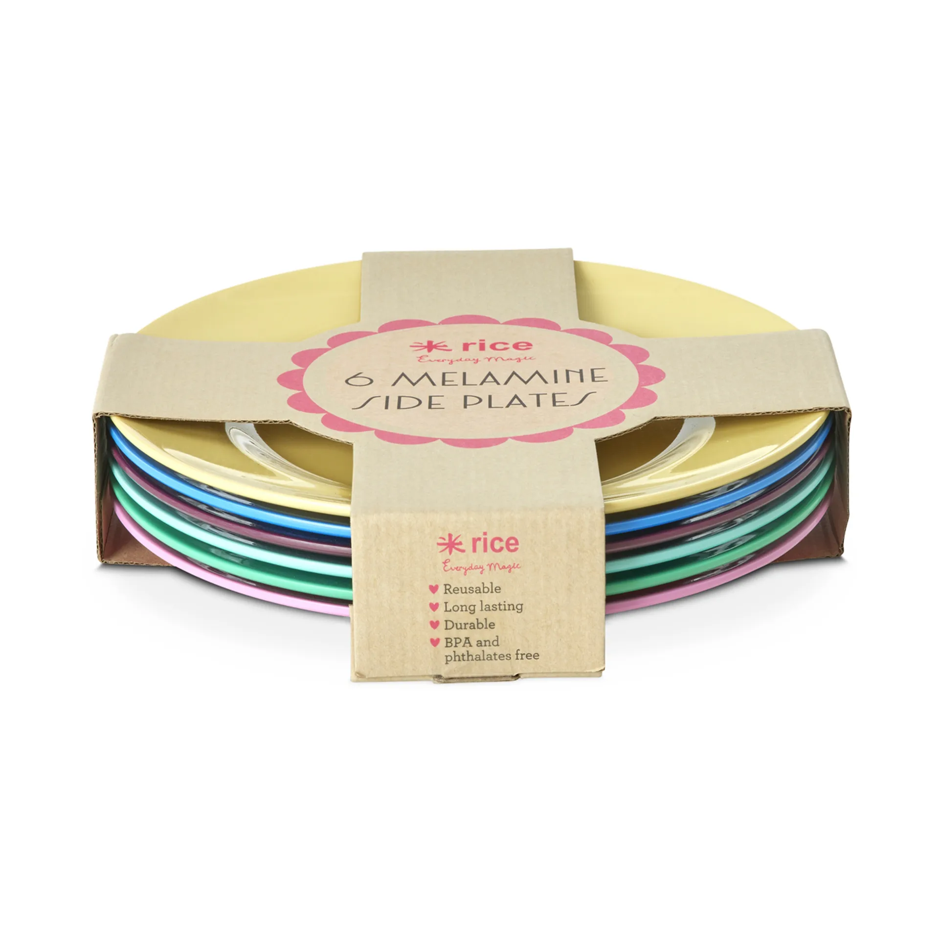 Rice μελαμινένιο πιάτο Ø21 cm 6-pack, Show youre true colors RICE