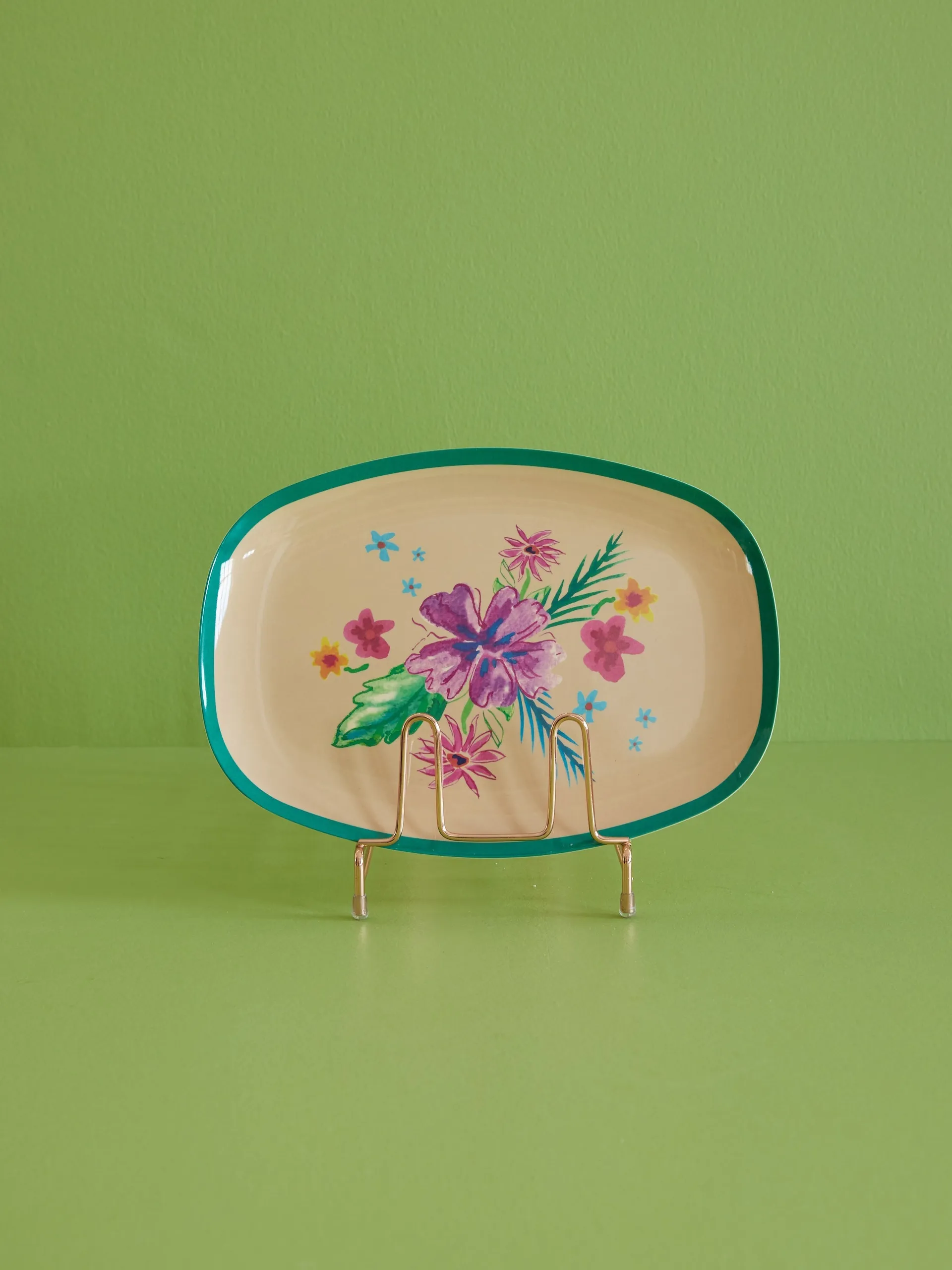 Rice πιάτο μελαμίνης 22x30 cm, Arda bloom RICE