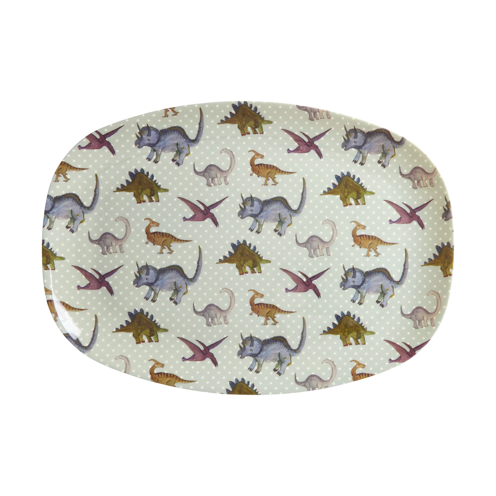 Rice πιάτο μελαμίνης 22x30 cm, New Dino RICE