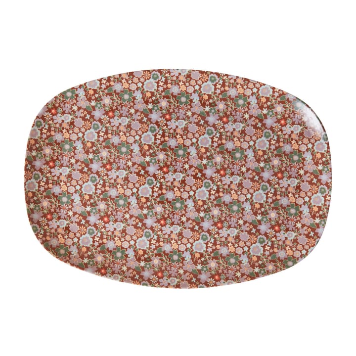Rice πιάτο μελαμίνης 22x30 cm - Φθινοπωρ�ινά λουλούδια - RICE