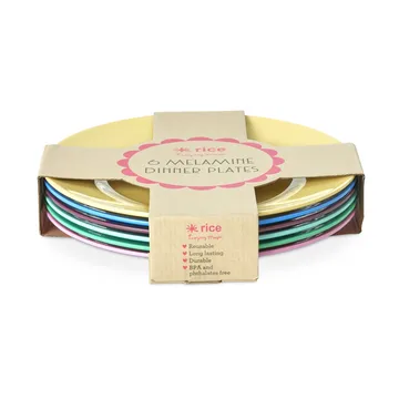 Rice μελαμινική πιατέλα Ø26 cm 6-pack - Show youre true colors - RICE