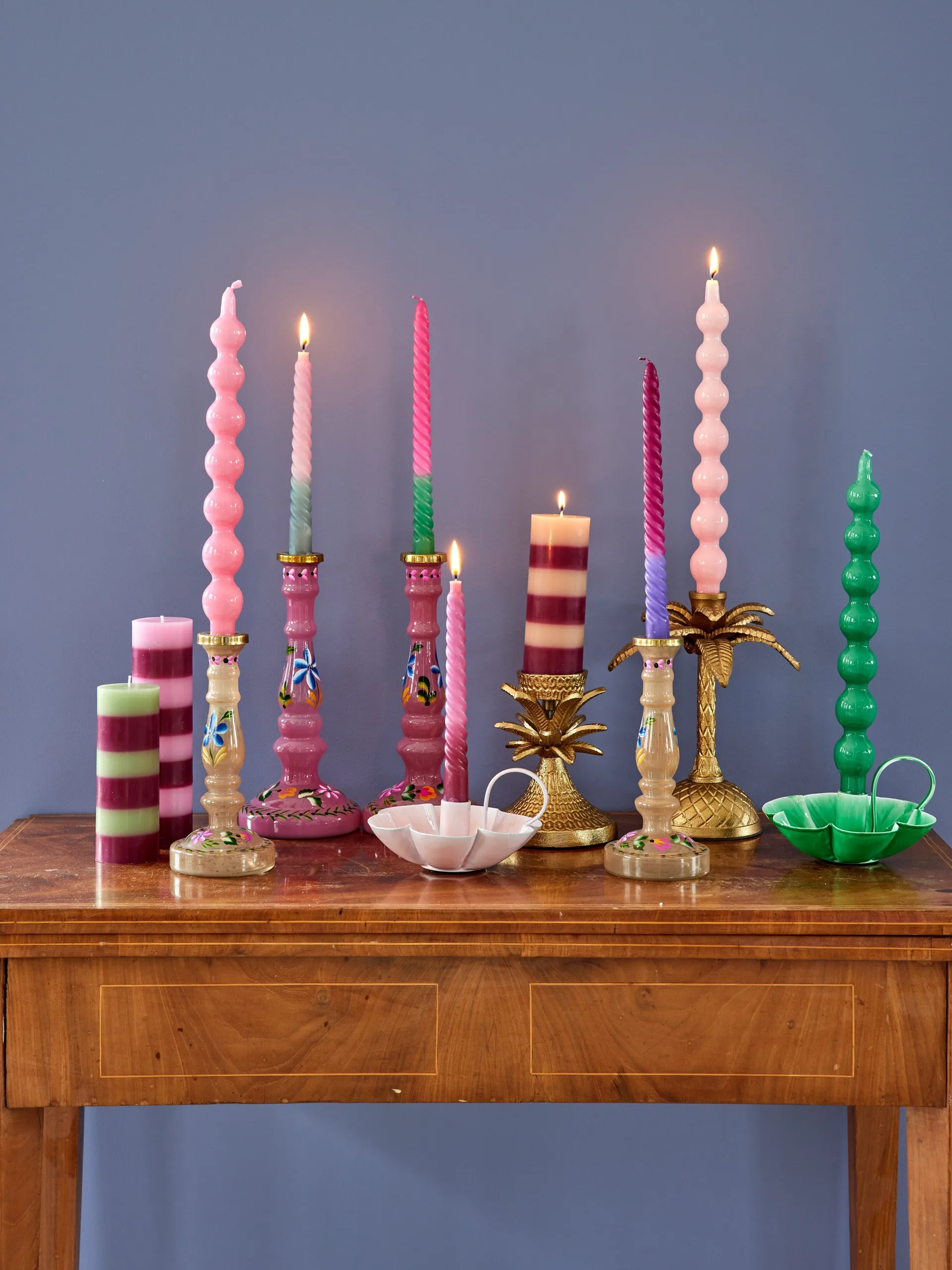 Κεριά Rice 30,2 cm 2-συσκευασία, Pink RICE