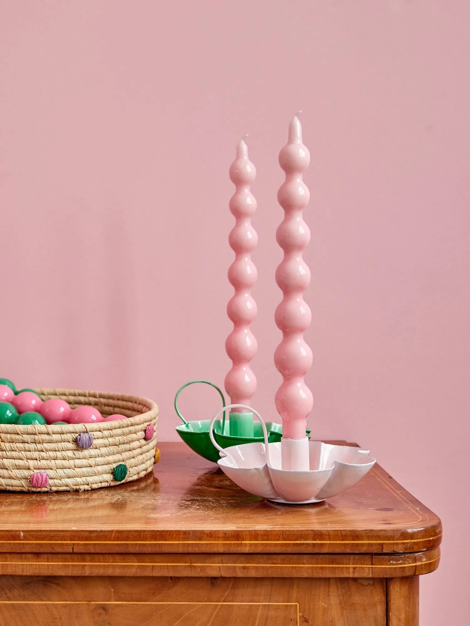 Κεριά Rice 30,2 cm 2-συσκευασία, Soft pink RICE