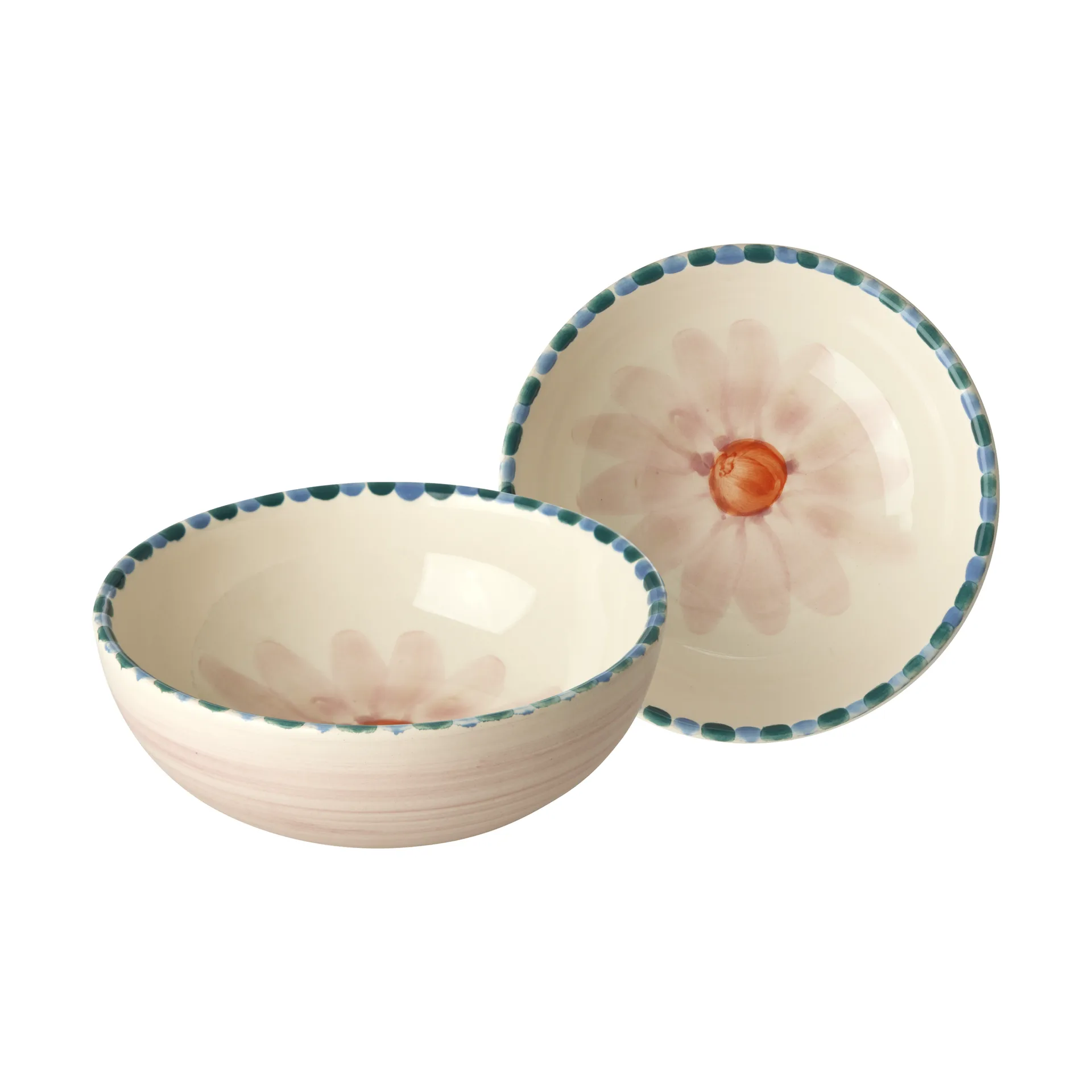 Rice κεραμικό μπολ 35 cl, Soft Pink Flower-lavender RICE