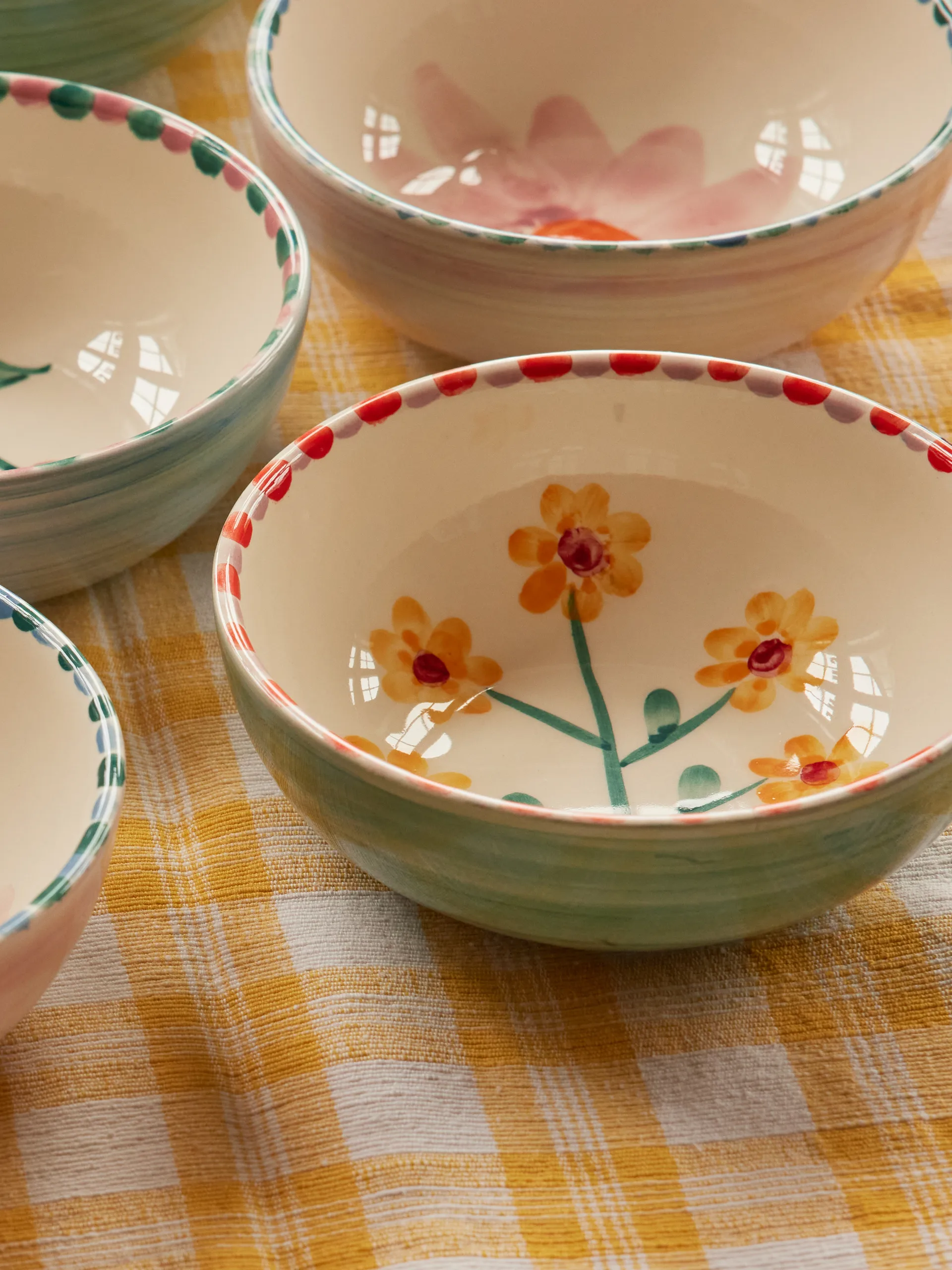 Rice κεραμικό μπολ 35 cl, Yellow Flower-jade RICE