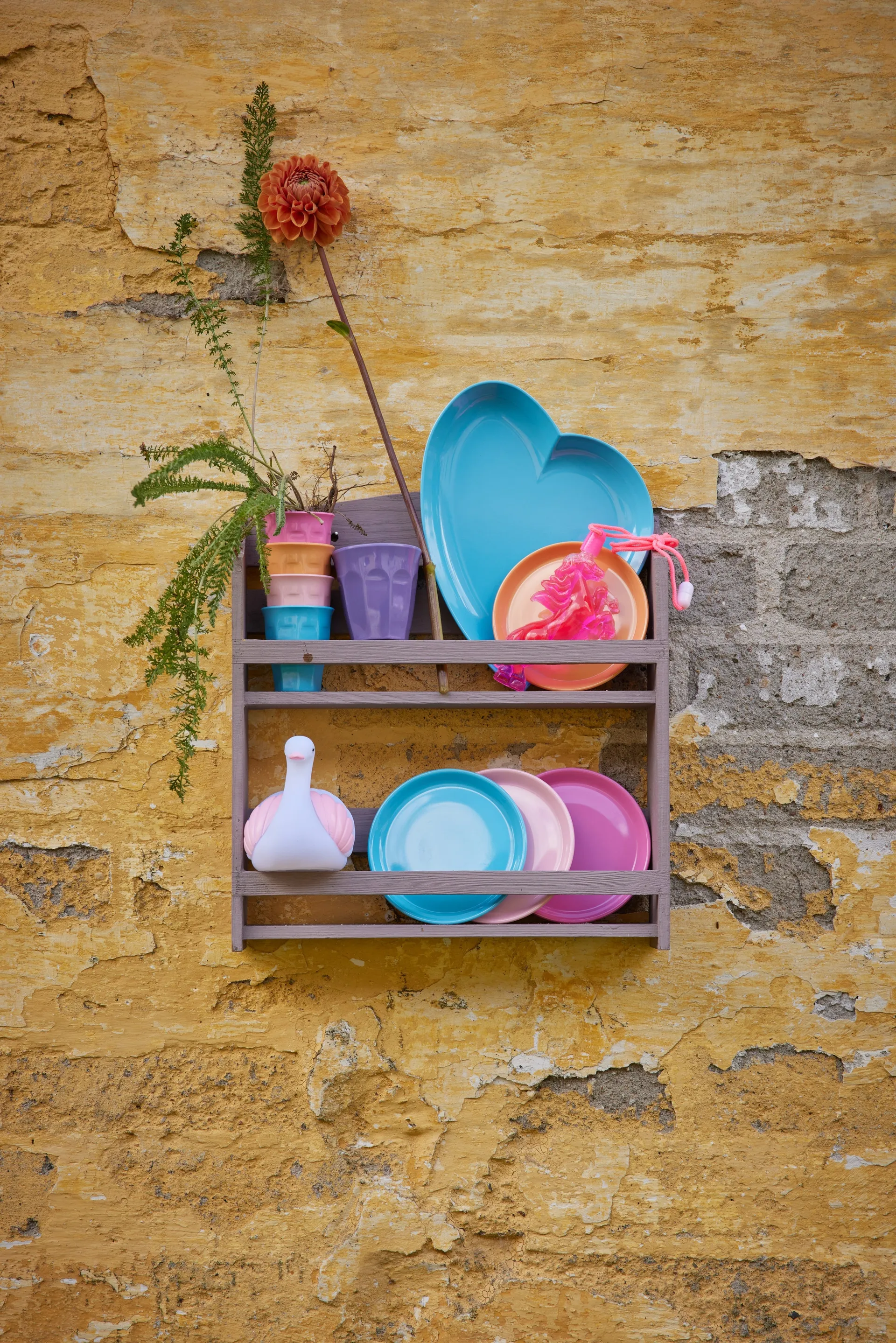 Ποτήρι εσπρέσο από μελαμίνη Rice σε συσκευασία δώρου 4 τεμαχίων, Multicolor RICE