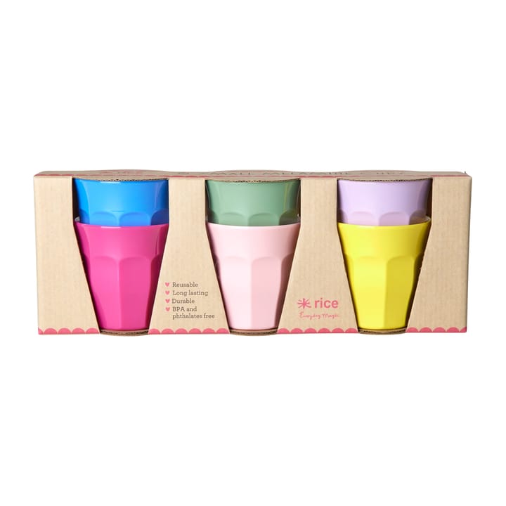 Rice φλιτζάνι μελαμίνης μικρό 6-pack, Multicolor RICE
