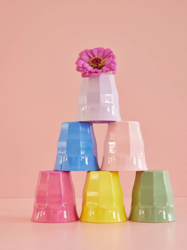 Rice φλιτζάνι μελαμίνης μικρό 6-pack, Multicolor RICE