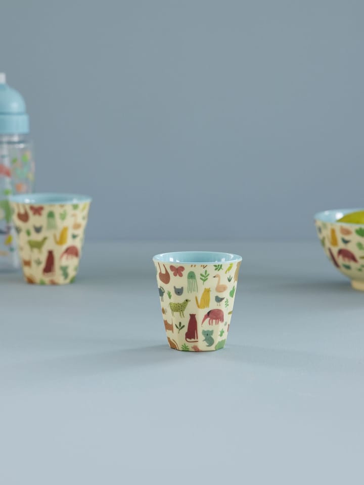 Rice φλιτζάνι μελαμίνης μικρό 6-pack, Sweet Jungle Print-Soft blue RICE