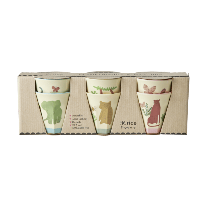 Rice φλιτζάνι μελαμίνης μικρό 6-pack, Sweet Jungle RICE