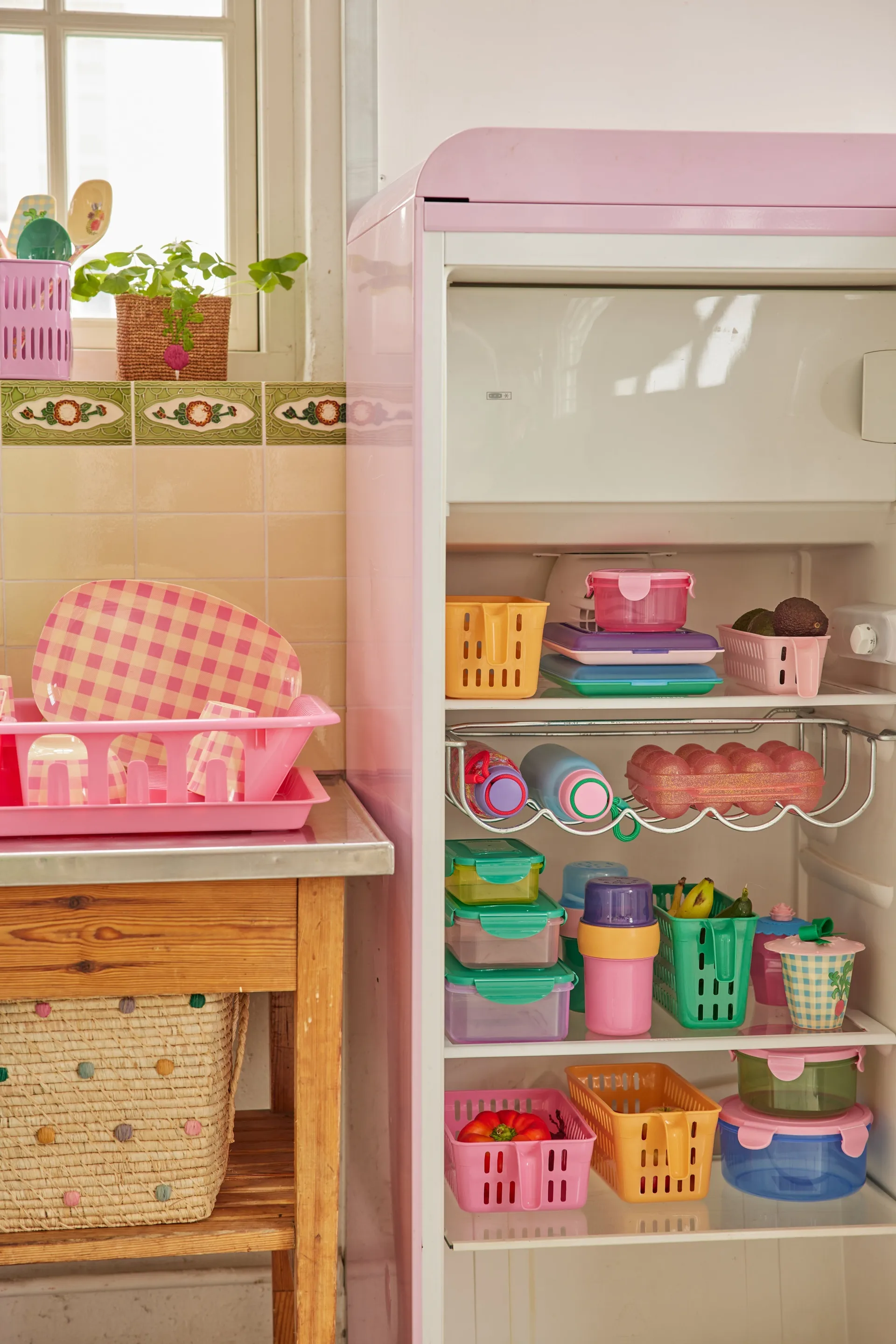 Κουτί φαγητού Rice 6,7x26,5 εκ., Soft pink RICE