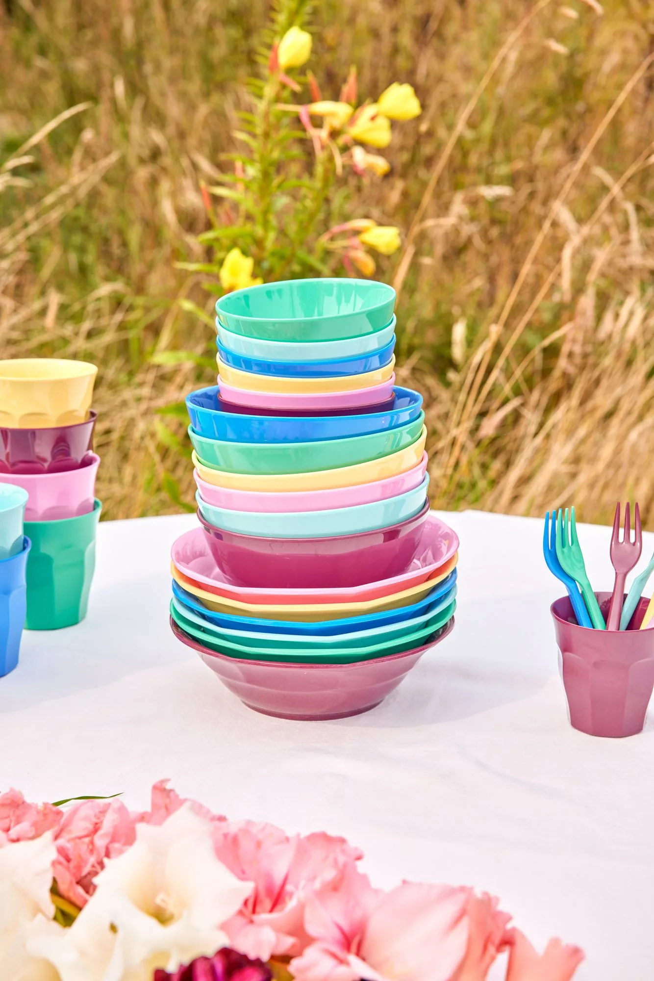 Rice μεσαίο μπολ από μελαμίνη 70 cl (6 τεμάχια), Show youre true colors RICE