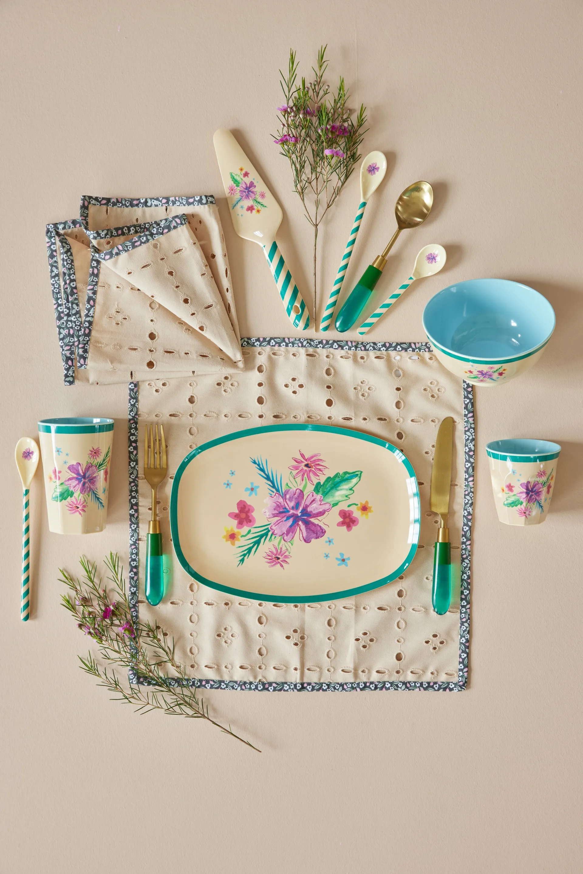 Rice φλιτζάνι μελαμίνης μεσαίο, Arda bloom RICE