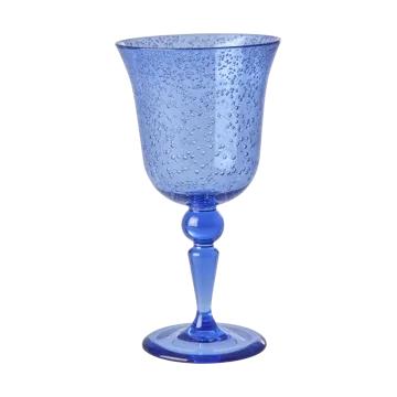 Ποτήρι κρασιού Rice bubble design 36 cl - Blue - RICE